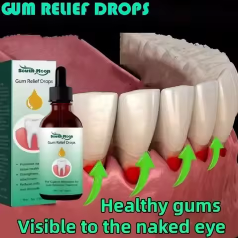 Quickly Gum Repair Serum Drops Relieve Receding Gum Periodontal Blistering Care Teeth Whiten Remove 