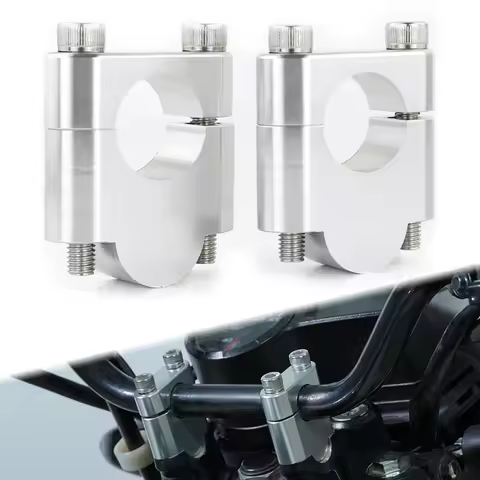 28mm 1 1/8" Handlebar Riser Mount Fat Bar Risers Clamps For BMW F800GT F800GS/GSA G650X R 12 NINET K
