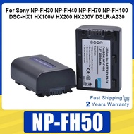 NP-FH50 Battery 2000mAh Rechargeable Batteries For Sony NP-FH30 NP-FH40 NP-FH70 NP-FH100 DSC-HX1 HX1