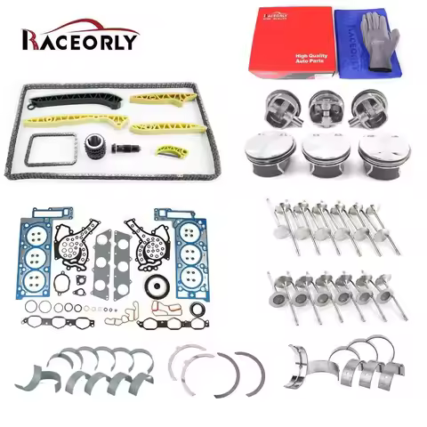 RACEORLY Engine Rebuild Overhaul Kit For Mercedes-Benz W211 X164 W164 M272 3.5L