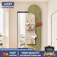 Sliding Full-Length Mirror Pegboard Full-Length Mirror Entryway Dressing Mirror