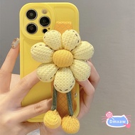 Sunflower Wristband Casing For Redmi Note 13 12 Pro 4G Pro+ 5G Redmi K60 K50 Ultra K40 K30 K20 Pro K50 Gaming K40S K30S 9A 9i 9 8 Silicone Cover Soft Flower Phone Cases