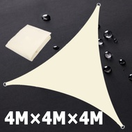 สามเหลี่ยมผืนผ้าใบ ผ้าสีเบจอ๊อกซฟอร์ด กันน้ำ 99% ผ้าออกซ์ฟอร์ดกันน้ำ ผ้าเงา การป้องกัน UV ครีมกันแดด