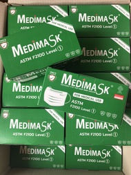 Medimask ASTM LV.1 x1box. (50ชิ้น) 💚สีเขียว เกรดทางการแพ💥พร้อมส่ง‼️