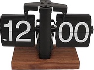 Digital Flip Down Clock, 12H AM/PM Display Mechanical Retro Digital Flip Desk Clock, Battery Powered