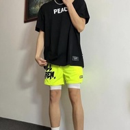 Men's purple pink street style basketball shorts, basketball shorts, American shorts, men's shorts, 