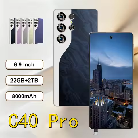 High Quality 2026 New C40 Pro original intelligent 4G 5G dual card dual standby system 22G 2T global