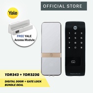 Yale YDR343 Door + YDR323G Gate Digital Lock Bundle