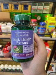 [Bill Mỹ] Viên uống thải độc gan Puritans Pride Milk Thistle Extract 1000mg 180 viên của Mỹ