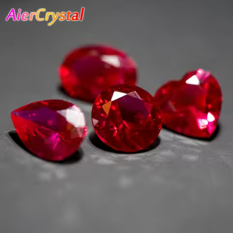 1PCS Wisdom and Guardian Stone 3A Mozambique Ruby Corundum Spinel Various Shapes Mosaic Jewelry Diy 