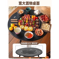 German Winter Stove Home Tea Cooking Milk Roasting Indoor Fire Full Set Outdoor Barbecue Grill Portable Detachable Table