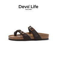Devo Life | รองเท้าแตะส้นแบนจากคอร์กใส่หน้าร้อน