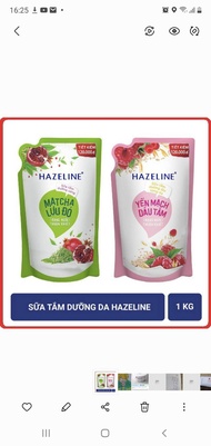 Sữa tắm dưỡng da Hazeline túi 1kg siêu tiết kiệm