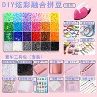 Kit Bahan Seni Bean 3D Puzzle: Set Lengkap Jarum Bean, Pen Bean, Dulang Bean, Sudu Bean, dan Alat Ba