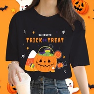 Reka bentuk asli Halloween baju cetak cetak bulat leher T-shirt dimasukkan dengan selesa tidak menyu