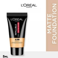 LOREAL Infallible 24H Matte Cover Foundation 5ml - 128 Natural Buff