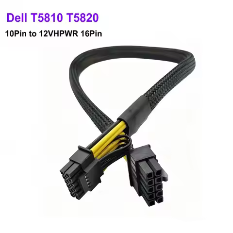 Premium 12VHPWR 16Pin to PSU 10Pin 8Pin Dual GPU 8Pin Power Cable for Dell T5810 T5820 Server and Gr