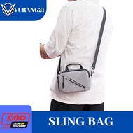 Tas Selempang Canvas Multifungsi Pinggang Pria Mini Waistbag Staye - A