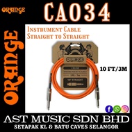 Orange Crush CA034 10ft Instrument Cable Straight to Straight ( CA-034 / Ca034 )