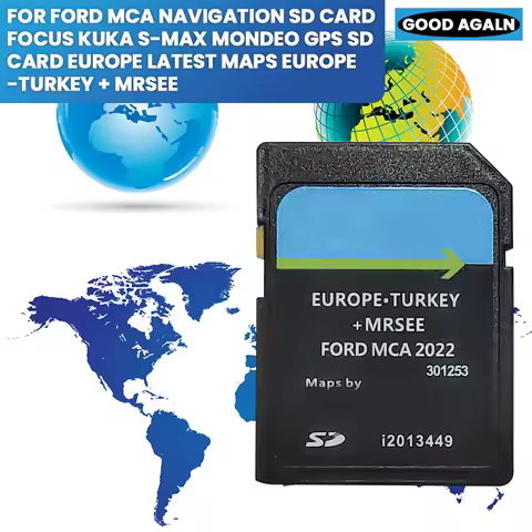 2022 Ford MCA Navigation SD Card Focus Kuka S-Max Mondeo GPS SD Card Europe Latest Maps