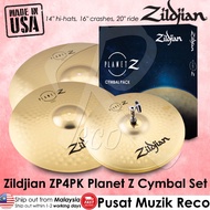 Zildjian ZP4PK Planet Z Cymbal Set 14HH 16C 20R [USA Made]