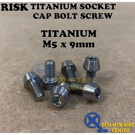 RISK Titanium Socket Cap Bolt Screw M5x9mm (1PCS)