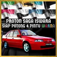 Proton Saga Iswara / Saga 2 / LMST 4 Pintu Siap Potong Tinted Warna Kereta / Proton Saga Iswara 4 Door Precut Car Tinted
