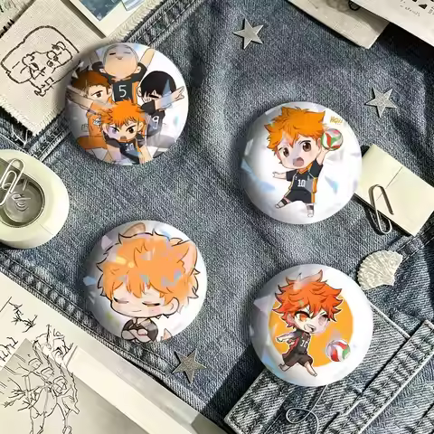 Anime Haikyuu!! Brooch Metal Decorative Brooch Pins for Backpack Clothes Jacket Accessories,Souvenir