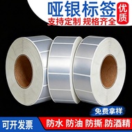 Taiwan Good Goods High-Quality Sub-Silver Adhesive Label Fixed Asset Equipment Printing Paper Barcod