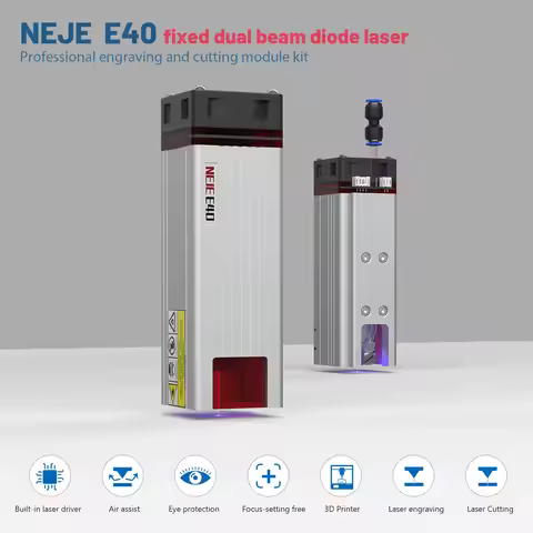 NEJE Laser Head Engraver A40640 Module Kits DIY Laser Cutting 450nm Laser Engraving Machine TTL / PW