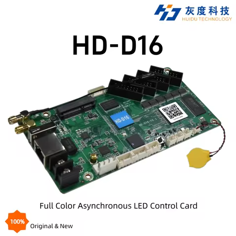HUIDU HD-D16 Asynchronous LED Controller 4 HUB75E WiFi APP Control For Car & Store LED Screen