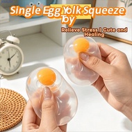 JOSALEM Yolk Egg Squishy Ball, Transparent Simulation Egg Egg Fidget Toy, Bubble Squeeze Toy Pinch T