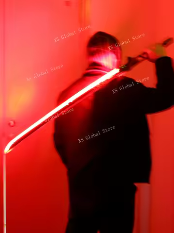 80cm/31.5in Cyberpunk Katana Sword Luminous Toys with Sheath Model Props Acrylic Game Cosplay Periph