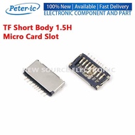 (2-10pcs) TF Short Body 1.5H Micro Card Slot  SD Holder Mobile Phone Memory Card Slot