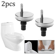 [ISHOWSG] 2x Toilet Seat Hinges Top Close Soft Release Quick Fitting Heavy Duty Hinge Pair