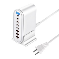 GaN เครื่องชาร์จตั้งโต๊ะชาร์จเร็ว8เอ้าท์พุทพอร์ทที่600W/500W/440W/320W/268W/240W