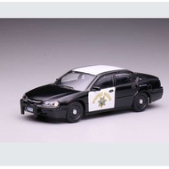 596 1: 64 Inpara CHP California Road Patrol Police Car Alloy Car Model Gift