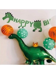 大綠色恐龍形狀小氣球