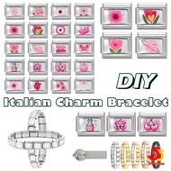 New Personalized Signature Words Italian Charms Link Fit 9mm Stainless Steel Bracelet Making DIY Jew