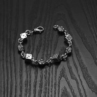 Chrome hearts 克羅心骰子間十字花手鍊男女