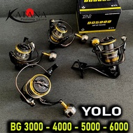 YOLO BG Fishing Reel 3000 - 4000 - 5000 - 6000