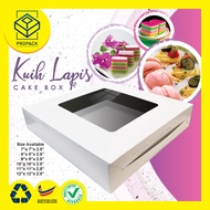 50/100pcs Cake Box Window Kuih Lapis Box/ Tray Box