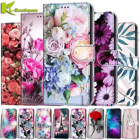 Redmi Note 11 Case Funda for Xiaomi Redmi Note 11 Cover Flip Wallet Card Slots Phone Case Etui Redmi