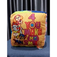 Anime Pillow Cube Shape Paw Patrol Size 12x12 Inches
