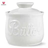 Butter Crock with Improved Lid Porcelain for Spreadable Butter
