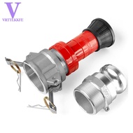 Fire Hose Nozzle2In NPSH HeavyDuty Industrial Fire Hose Constant Fog Nozzle with 2Pc 2In Camlock Fit