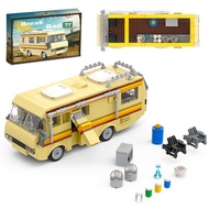 Toys Car Building Blocks Model Breaking Bad RV Childrens Educational Assembly Blocks Desktop Ornamen