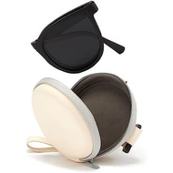 Cyxus Round Folding Sunglasses Cat Eye Sunglasses Women Men Uv400 Protection Anti Glare TR90 Ultrali