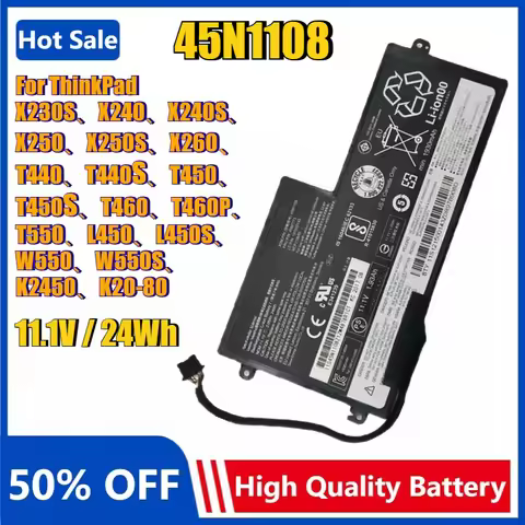 Laptop Battery for Thinkpad X230s X240 X250 X250S X260 X270 S540 T440S T450 S440 45N1108 45N1773 45N