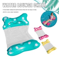 LO【Ready Stock】Foldable Water Hammock Recliner Inflatable Floating Swimming Mattress Water Lounge Bed Bench Swimming Pool Party Toys